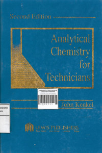 Image of Analytical Chemistry For Technicians
