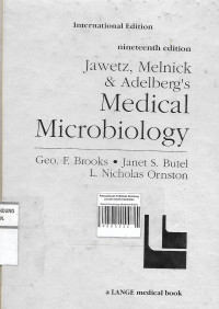 Image of Jawetz, Melnick & Adelberg's Medical Microbiology Nineteenth Edition