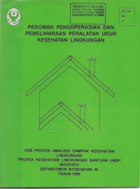 Image of Pedoman Pengoperasian Dan Pemeliharaan Peralatan Ukur Kesehatan Lingkungan