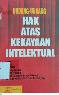 Image of Undang-Undang Hak Atas Kekayaan Intelektual