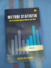 Image of Metode statistik dan aplikasinya dengan minitab dan Excel
