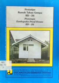 Image of Prototipe Rumah Tahan Gempa RD-26
